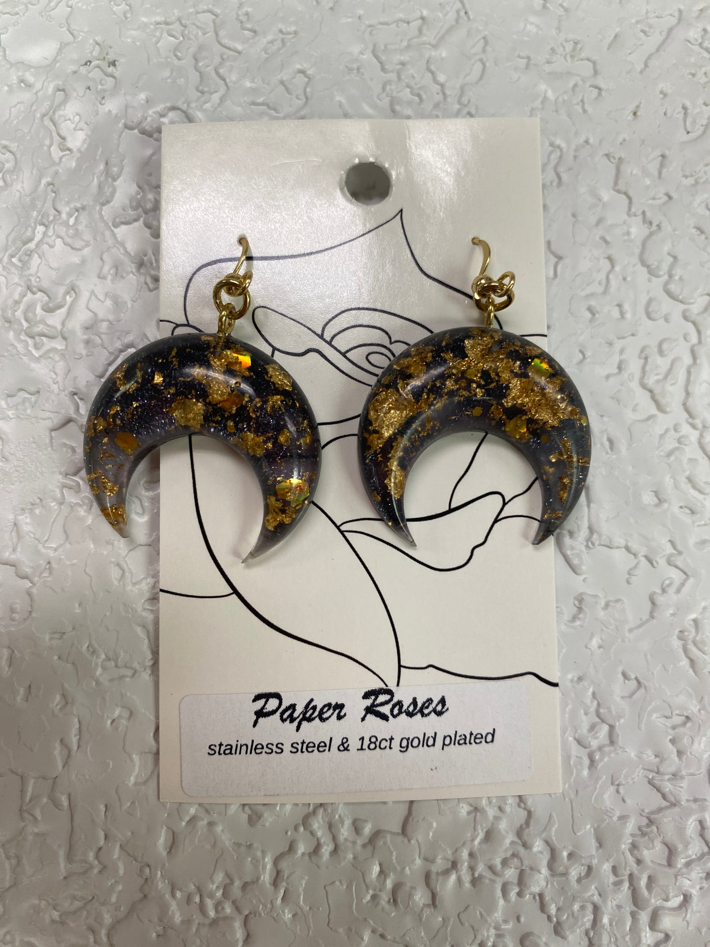 DOWN MOON EARRINGS