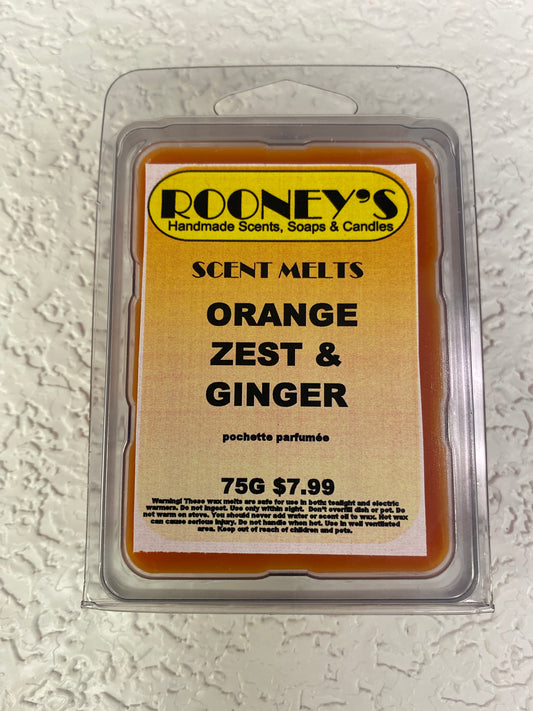 ORANGE ZEST & GINGER SCENT MELTS