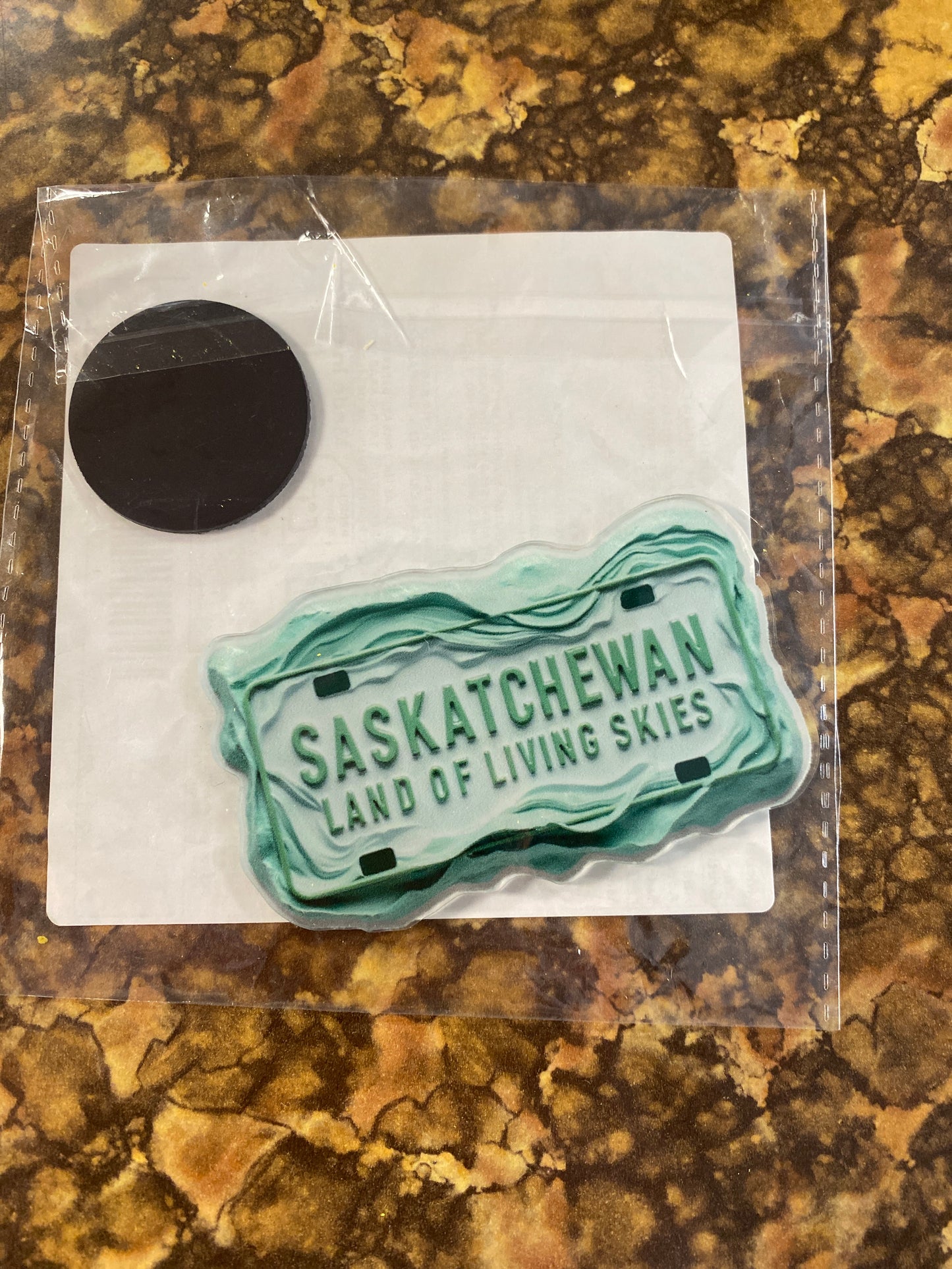 SASKATCHEWAN LICENSE PLATE MAGNET