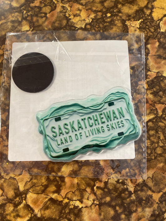 SASKATCHEWAN LICENSE PLATE MAGNET