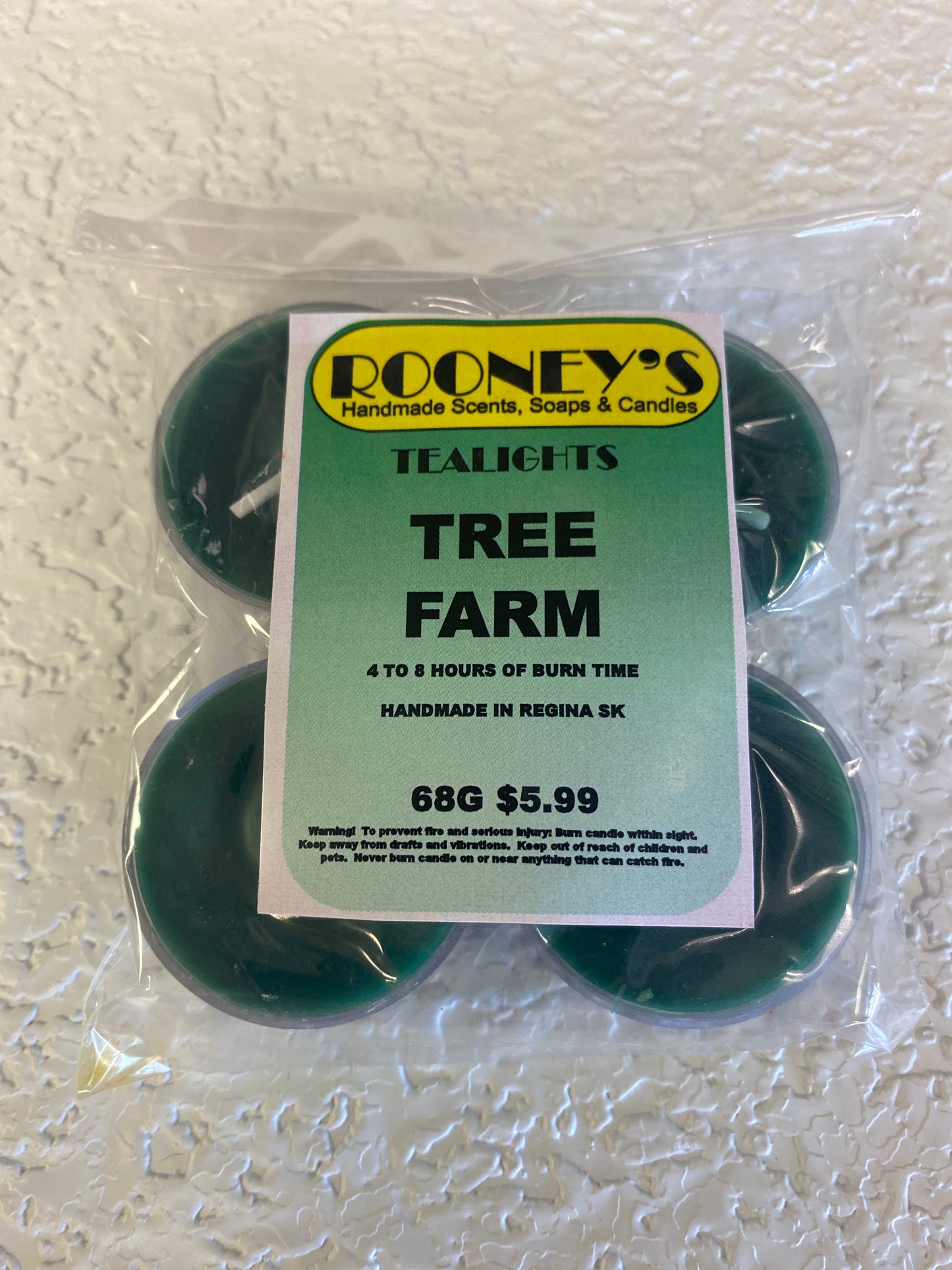 TREE FARM 4 PACK TEALIGHT CANDLES