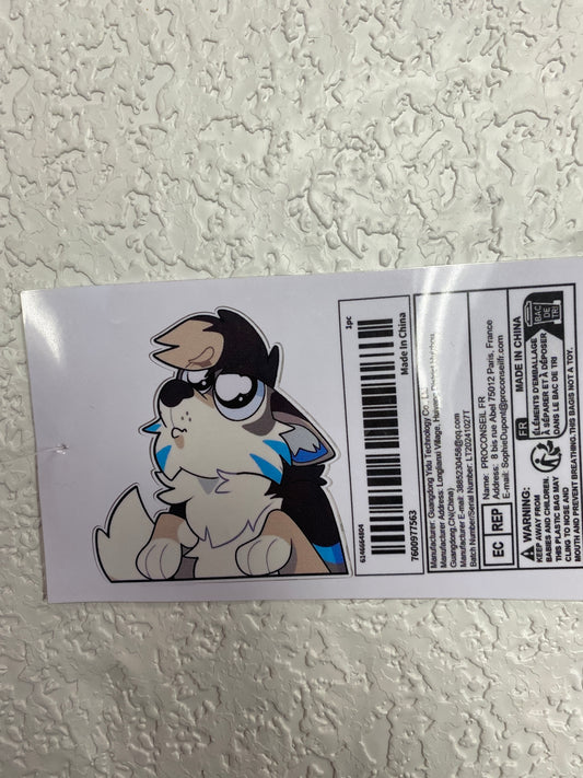 FURRY VINYL STICKER