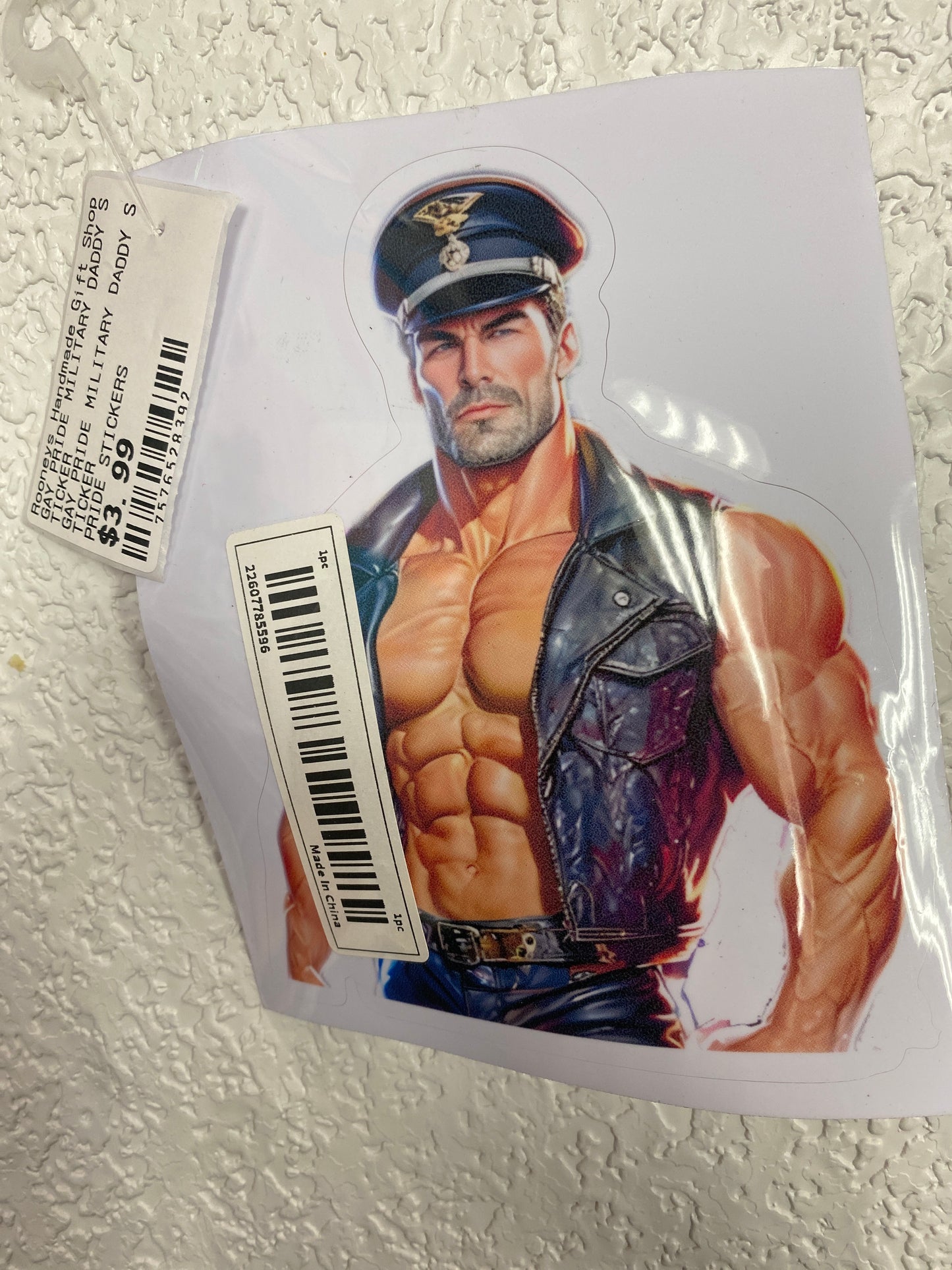 GAY PRIDE MILITARY DADDY STICKER