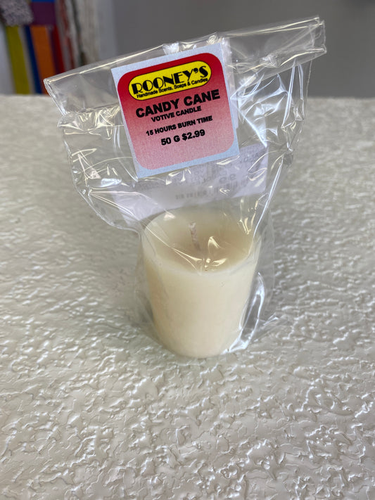 CANDY CANE VOTIVE CANDLE