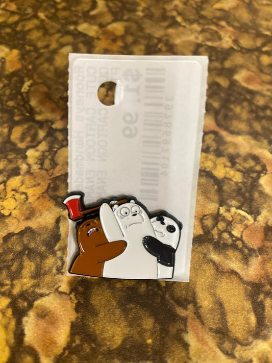 BEARS WITH AXE PIN
