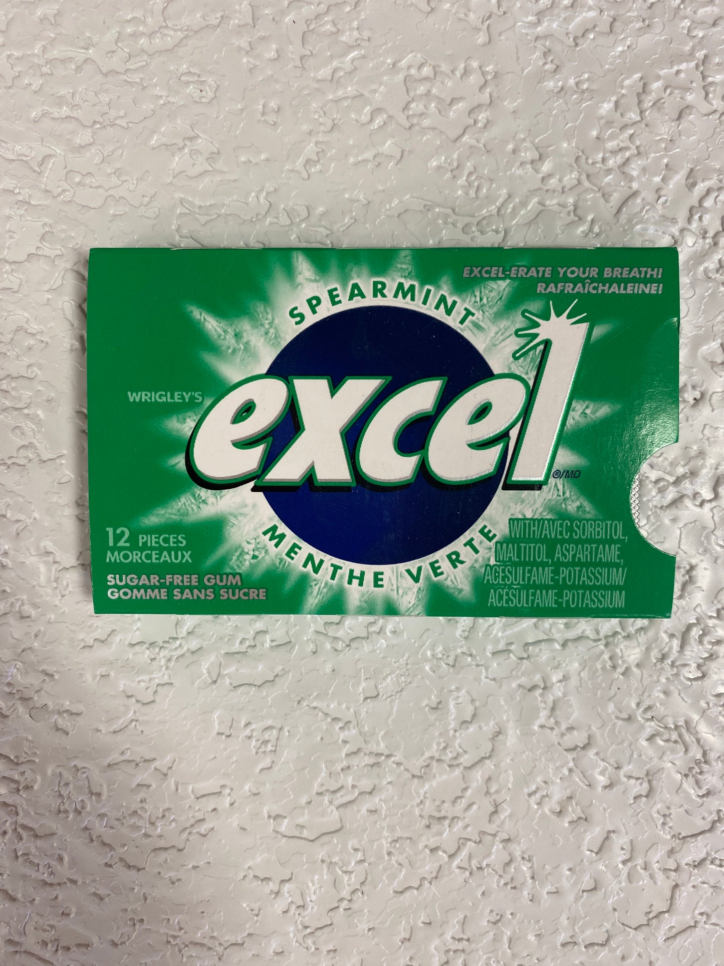 EXCEL GUM SPEARMINT 12PC