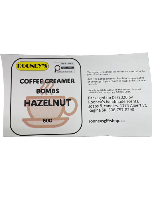 COFFEE CREAMER BOMBS HAZELNUT 2 PACK