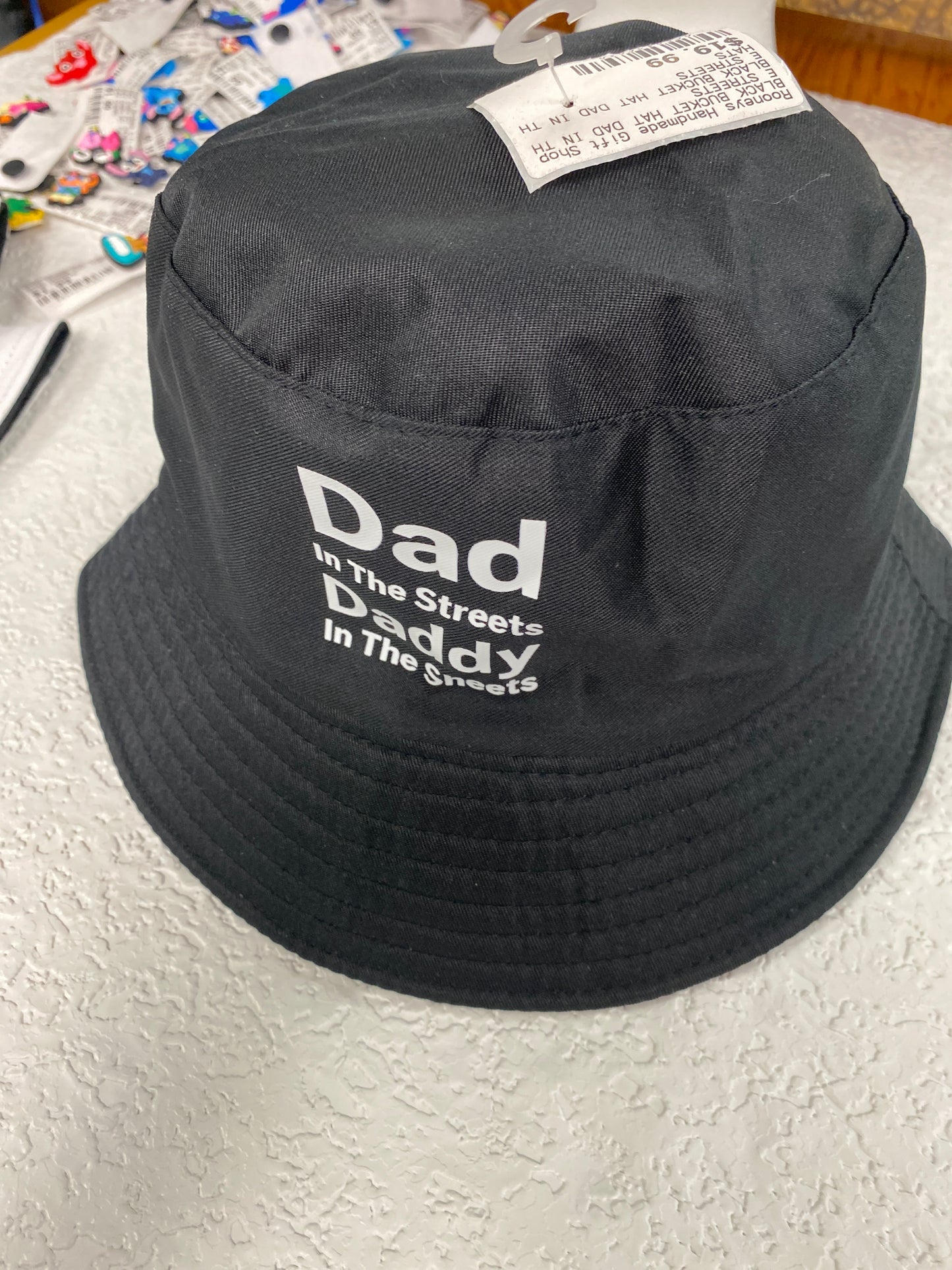BLACK BUCKET HAT DAD IN THE STREETS