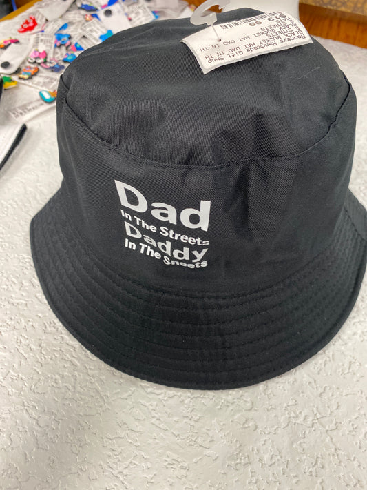 BLACK BUCKET HAT DAD IN THE STREETS