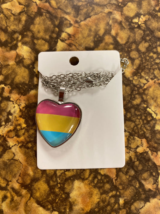 PAN SEXUAL PRIDE HEART NECKLACE