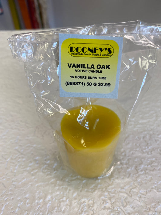 VANILLA OAK VOTIVE CANDLE