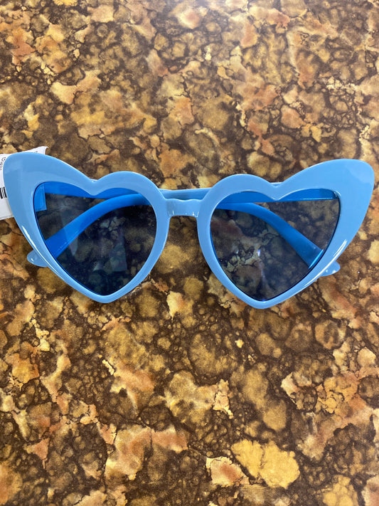NOVELTY HEART BLUE GLASSES