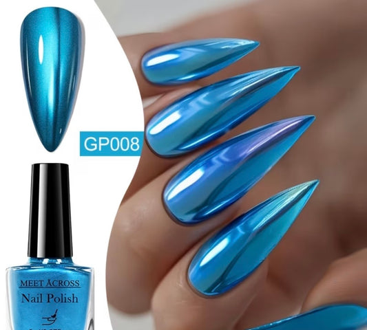 NAIL POLISH METALLIC LIGHT BLUE
