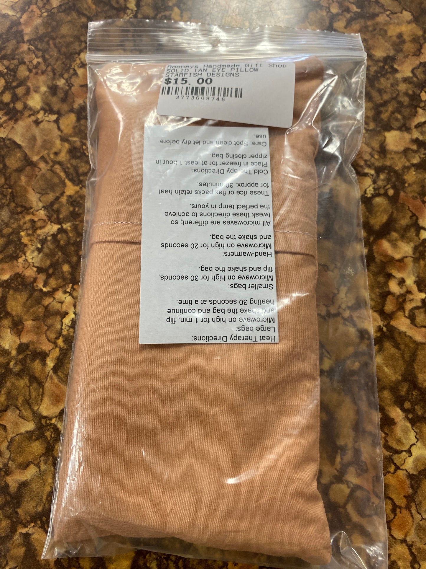 SOLID TAN EYE PILLOW