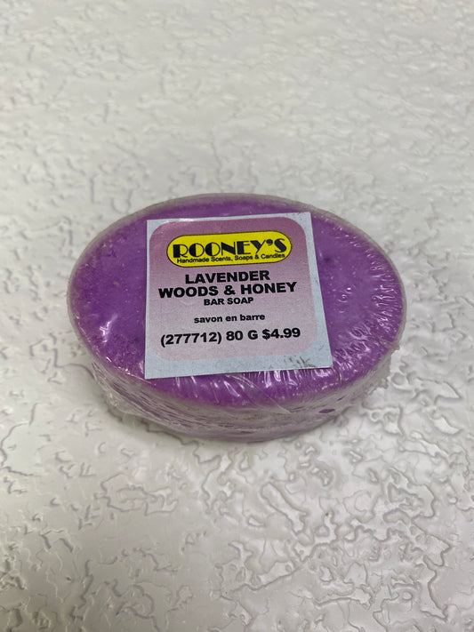 LAVENDER WOODS & HONEY BAR SOAP