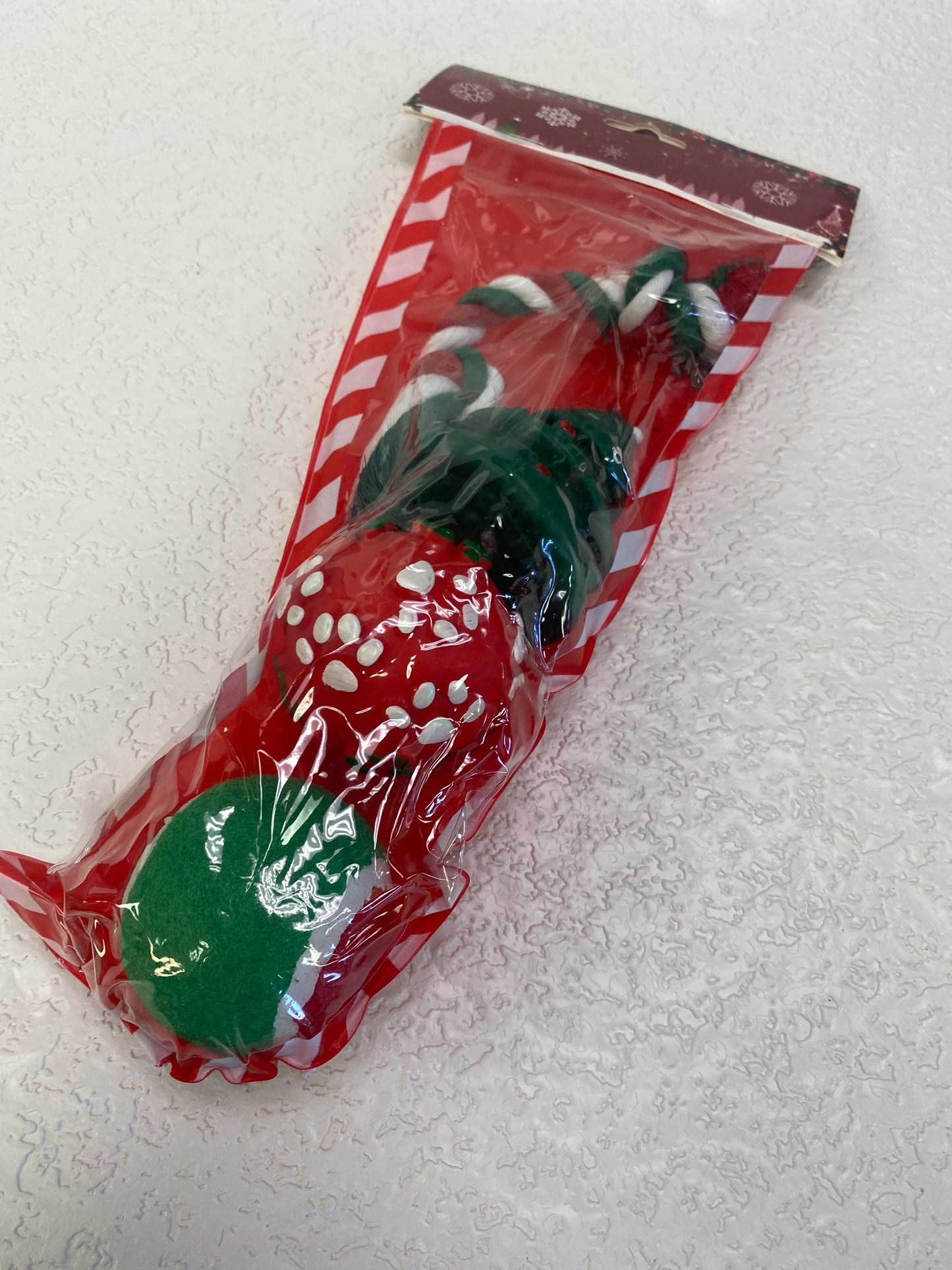 CHRISTMAS DOG TOY STOCKING