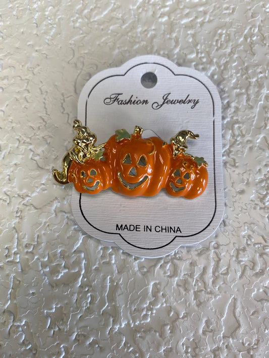 HALLOWEEN PUMPKIN HAT PIN