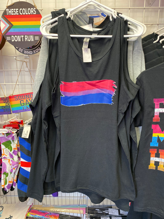 BISEXUAL PRIDE BLACK TANK TOP XXXL