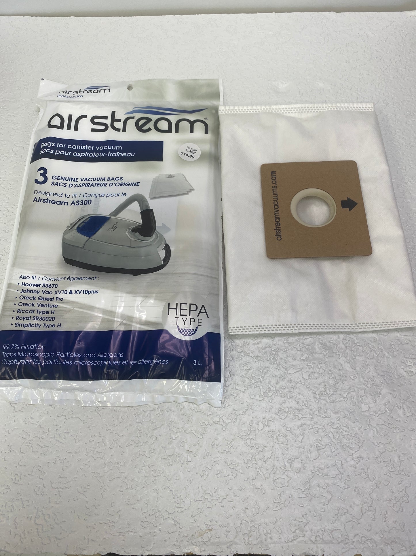 AIRSTREAM AS300 HEPA BAGS