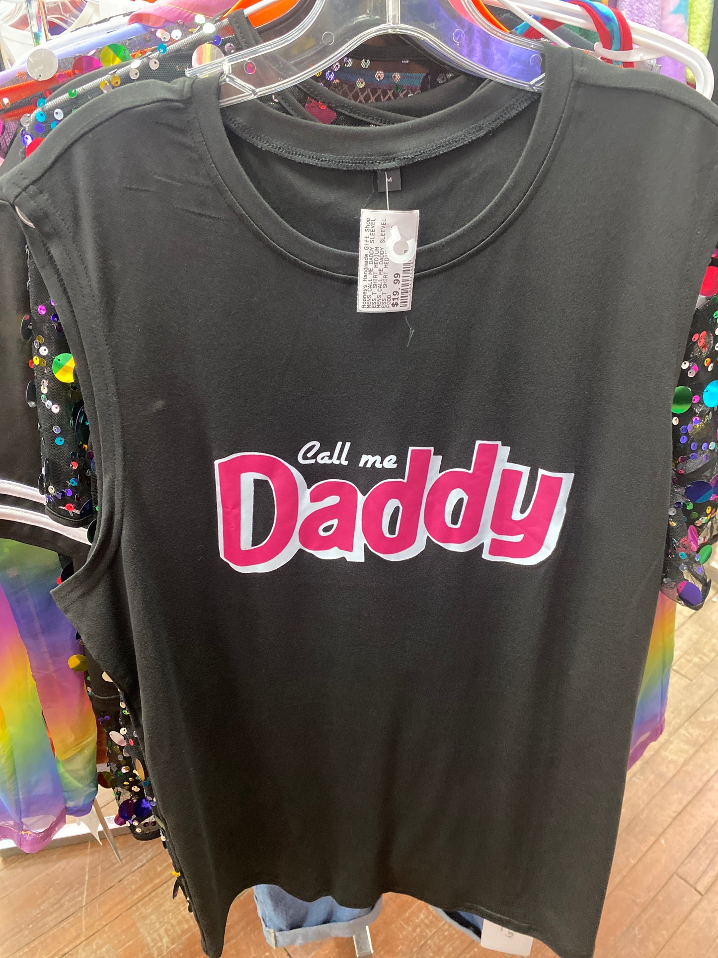 MENS CALL ME DADDY SLEEVELESS T SHIRT