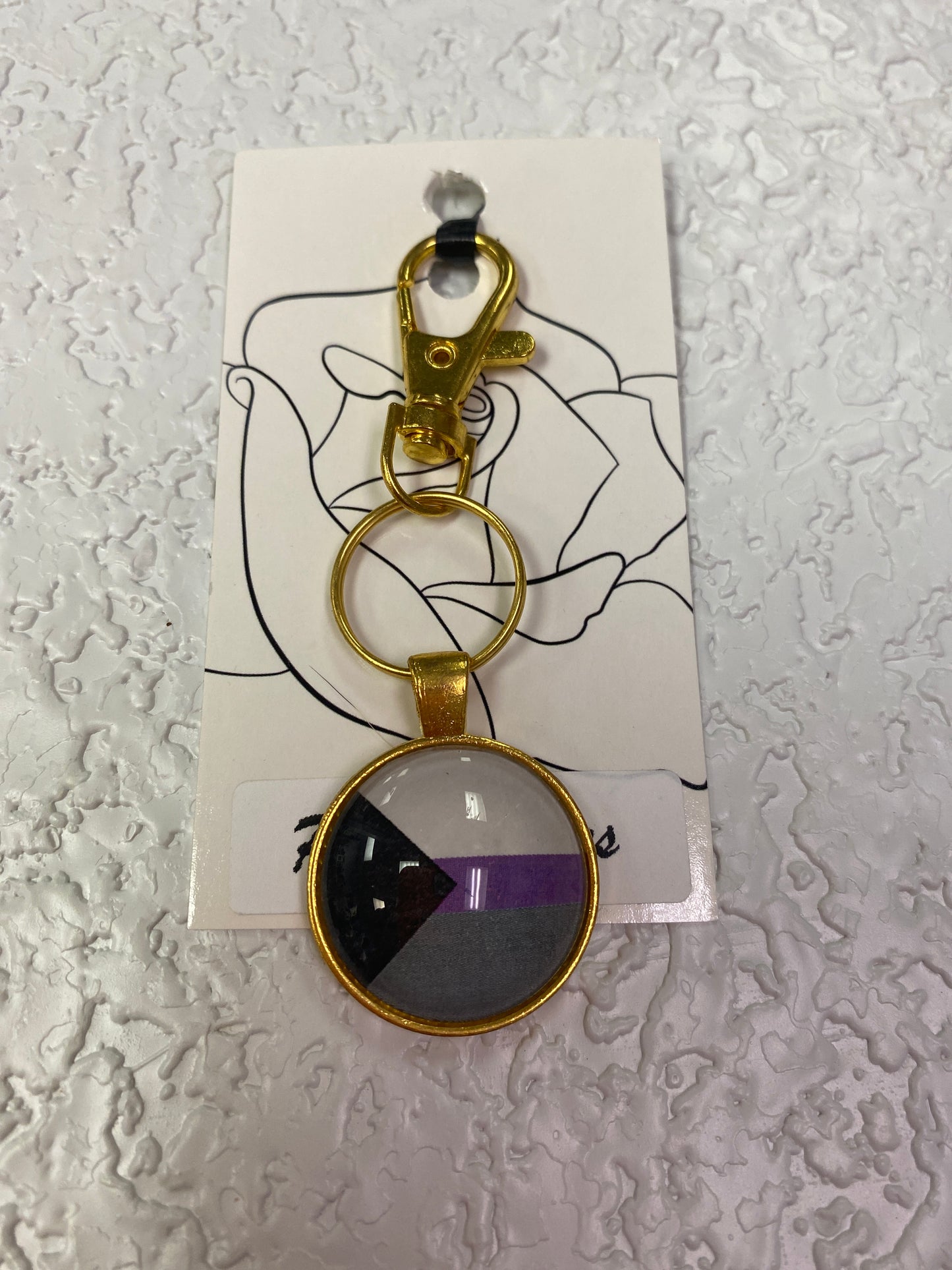 PRIDE GOLD KEYCHAIN