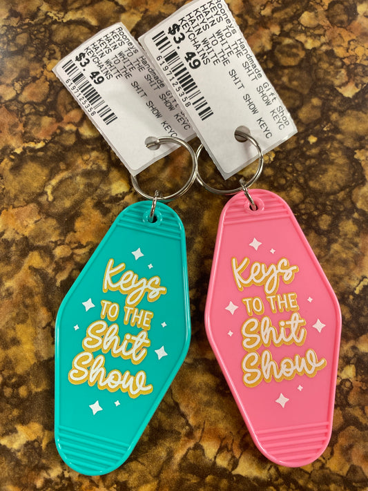 KEYS TO THE SHIT SHOW KEYCHAIN