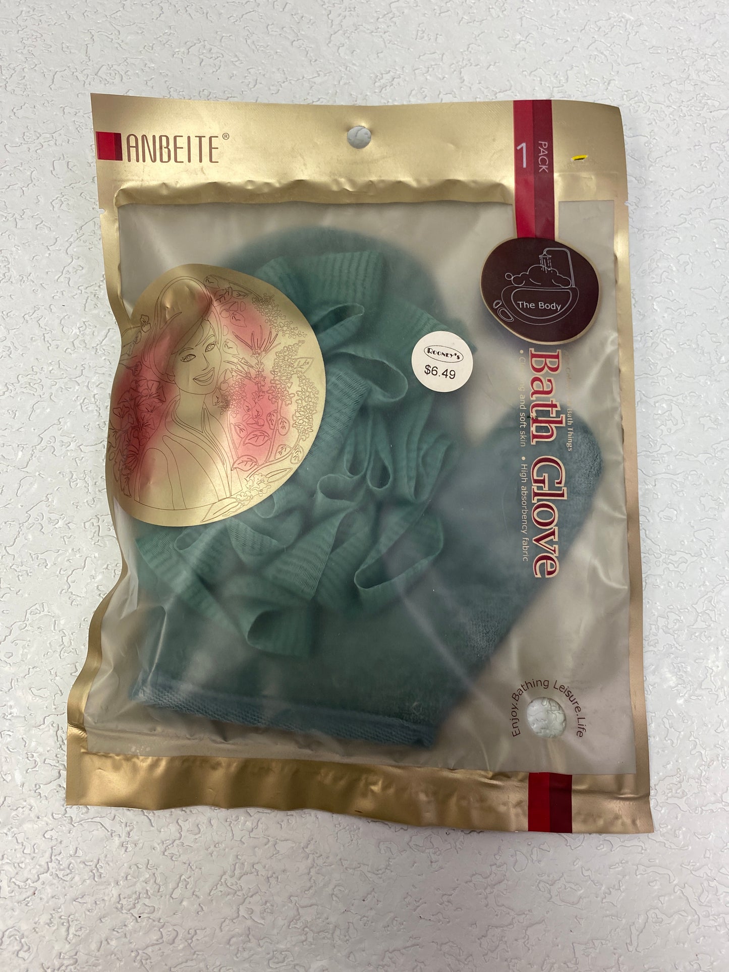 BATH GLOVE GREEN