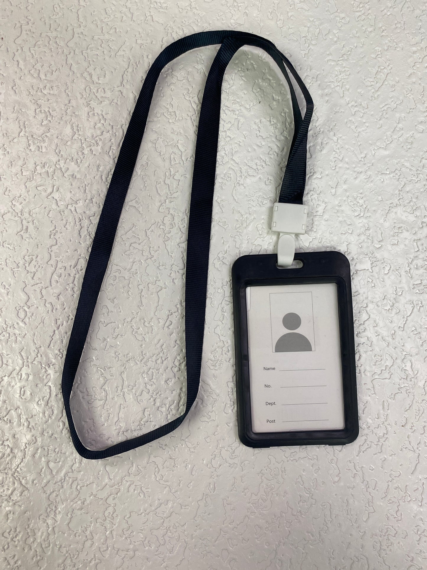 BLACK ID BADGE HOLDER