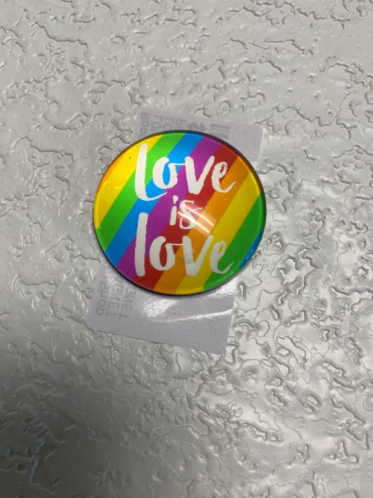 LOVE IS LOVE FRIDGE MAGNET