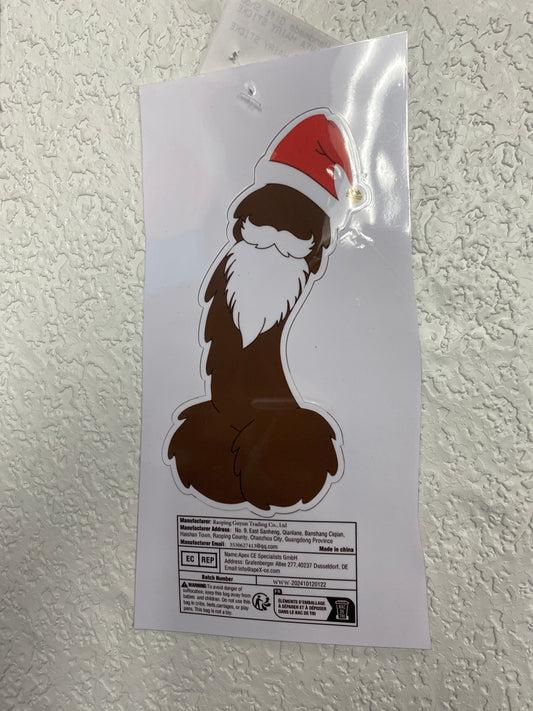 MONSTER SANTA HAIRY STICKER