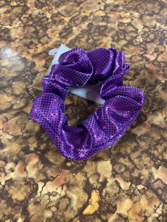 HOLOGRAPHIC SCRUNCHIE PURPLE