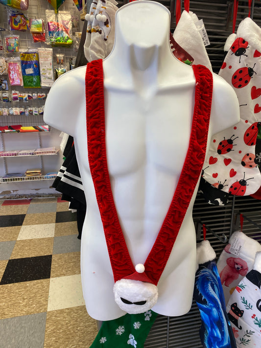 MEDIUM STRETCH SANTA THONG ONE SIZE