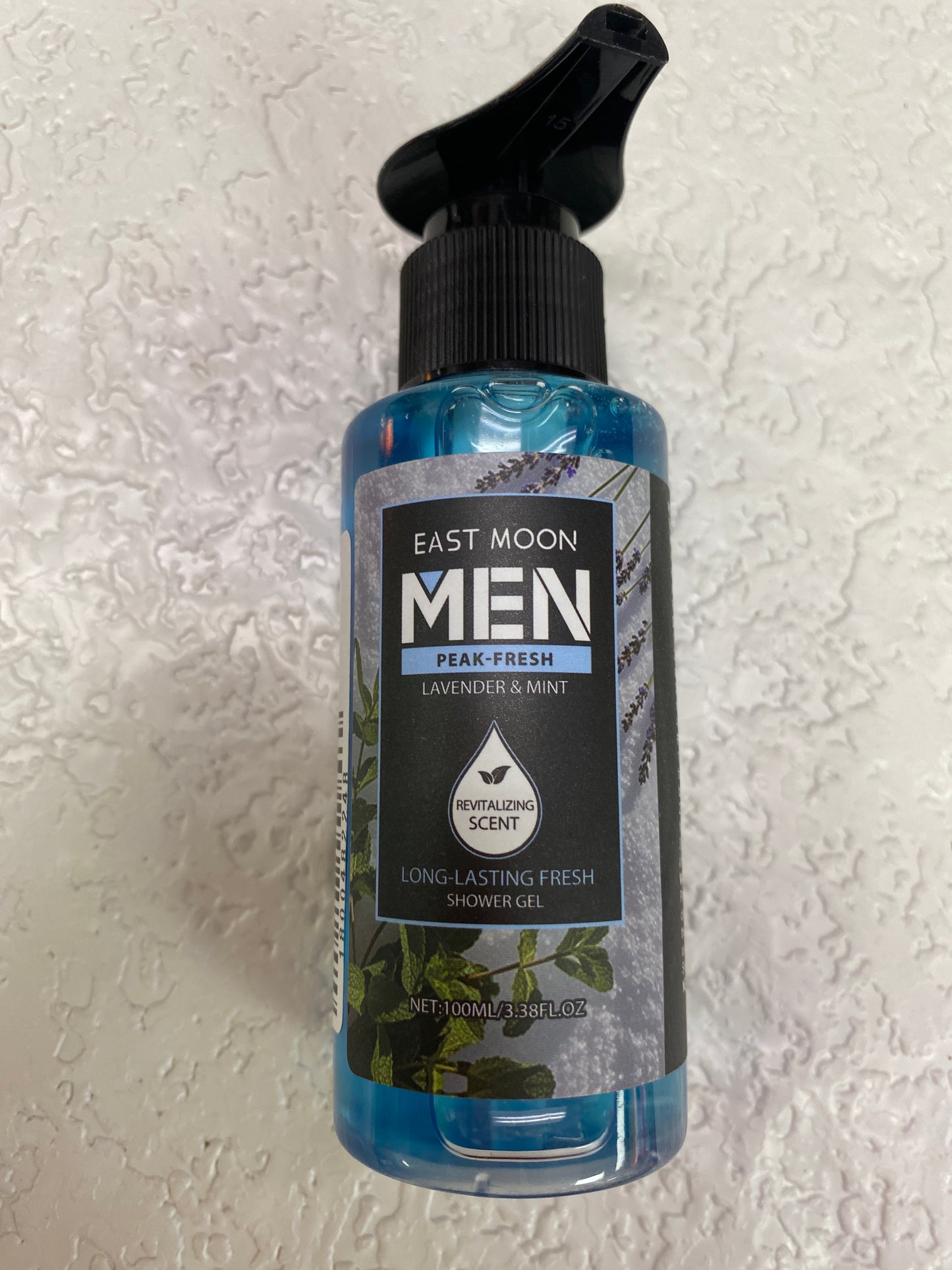 BODY WASH MENS SHOWER GEL PEPPERMINT LAVENDER 100ML