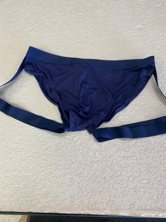 MENS ICE SILKY NAVY BLUE UNDERWEAR XL