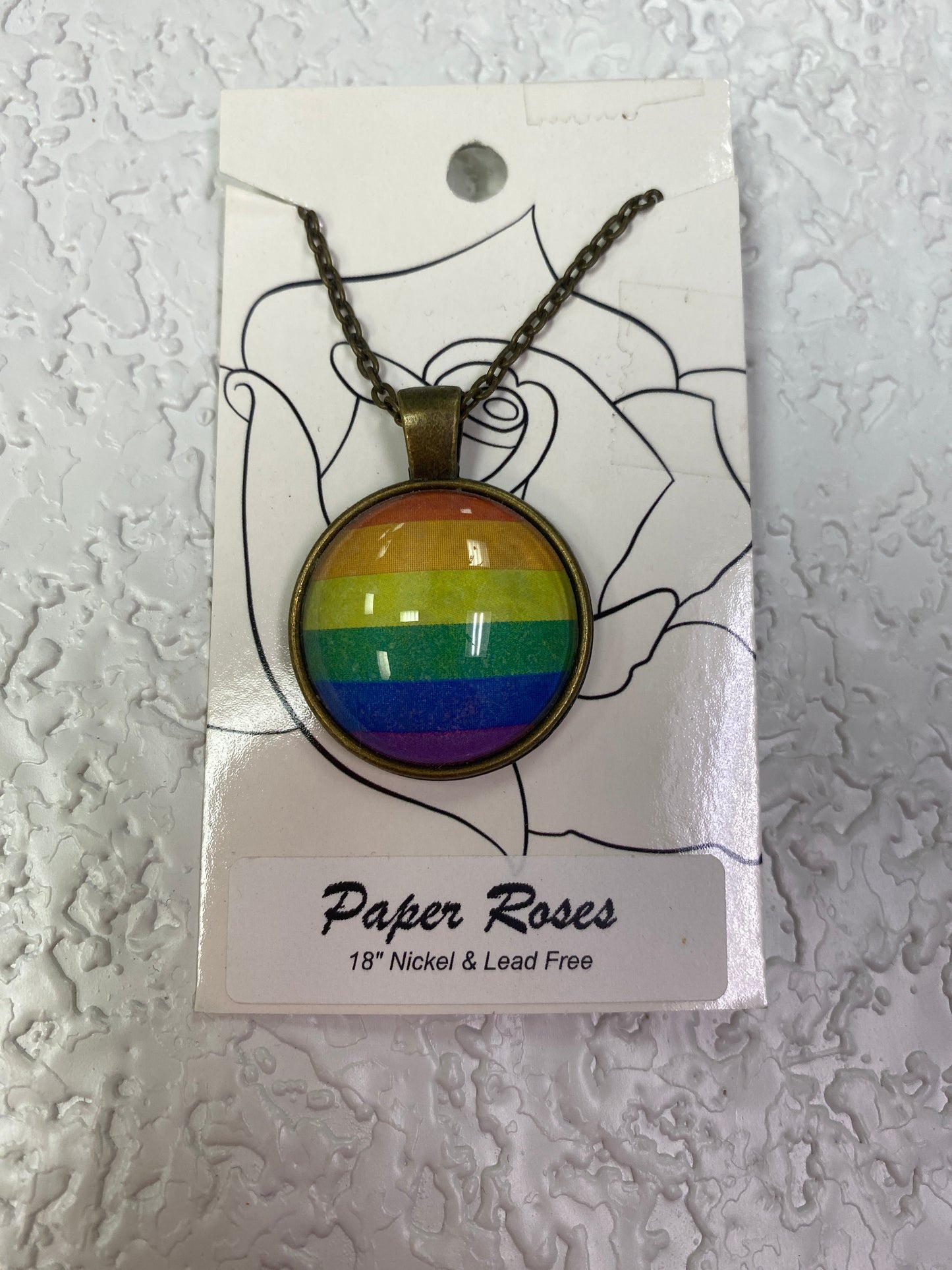 RAINBOW PRIDE BRONZE NECKLACE
