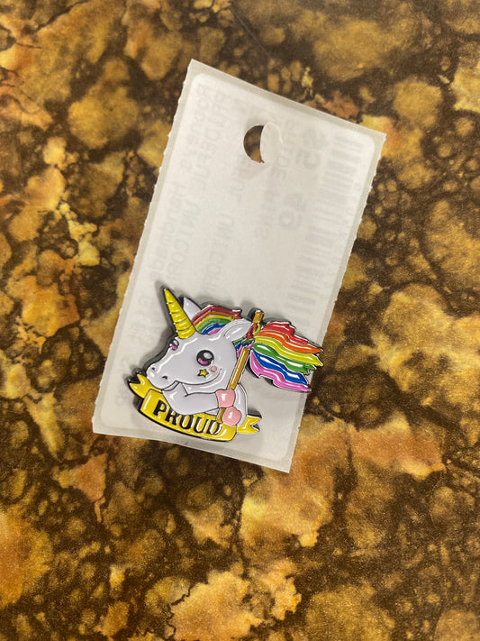 PRIDEFUL UNICORN ENAMAL PIN
