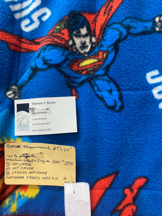 SUPERMAN BLUE FLEECE BLANKET