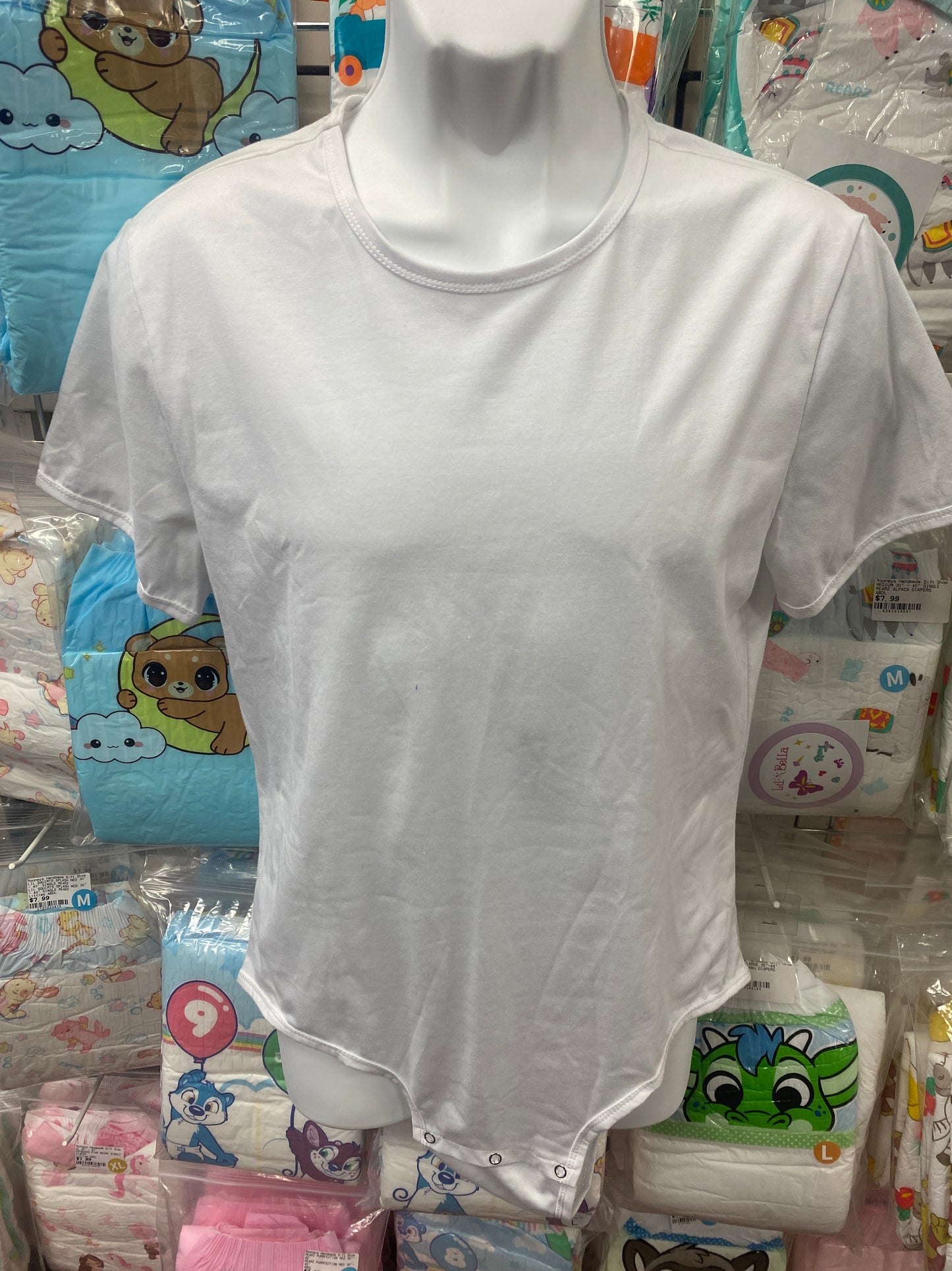 WHITE ADULT ROMPER