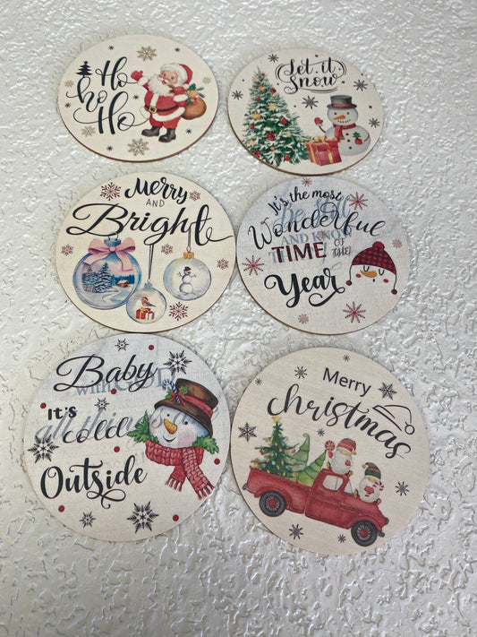 CHIRSTMAS COASTER ASSORTED