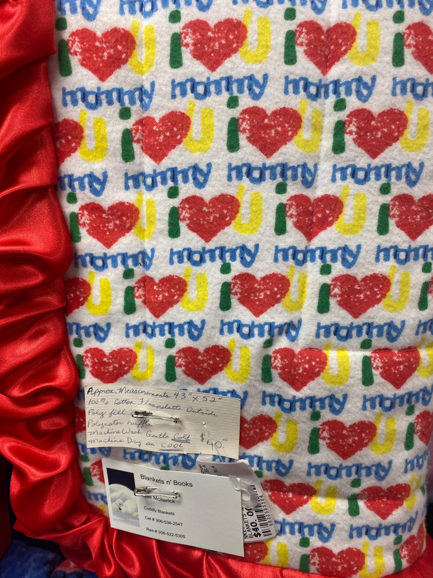 I LOVE MY MOMMY FLEECE BLANKET