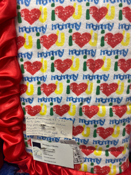 I LOVE MY MOMMY FLEECE BLANKET