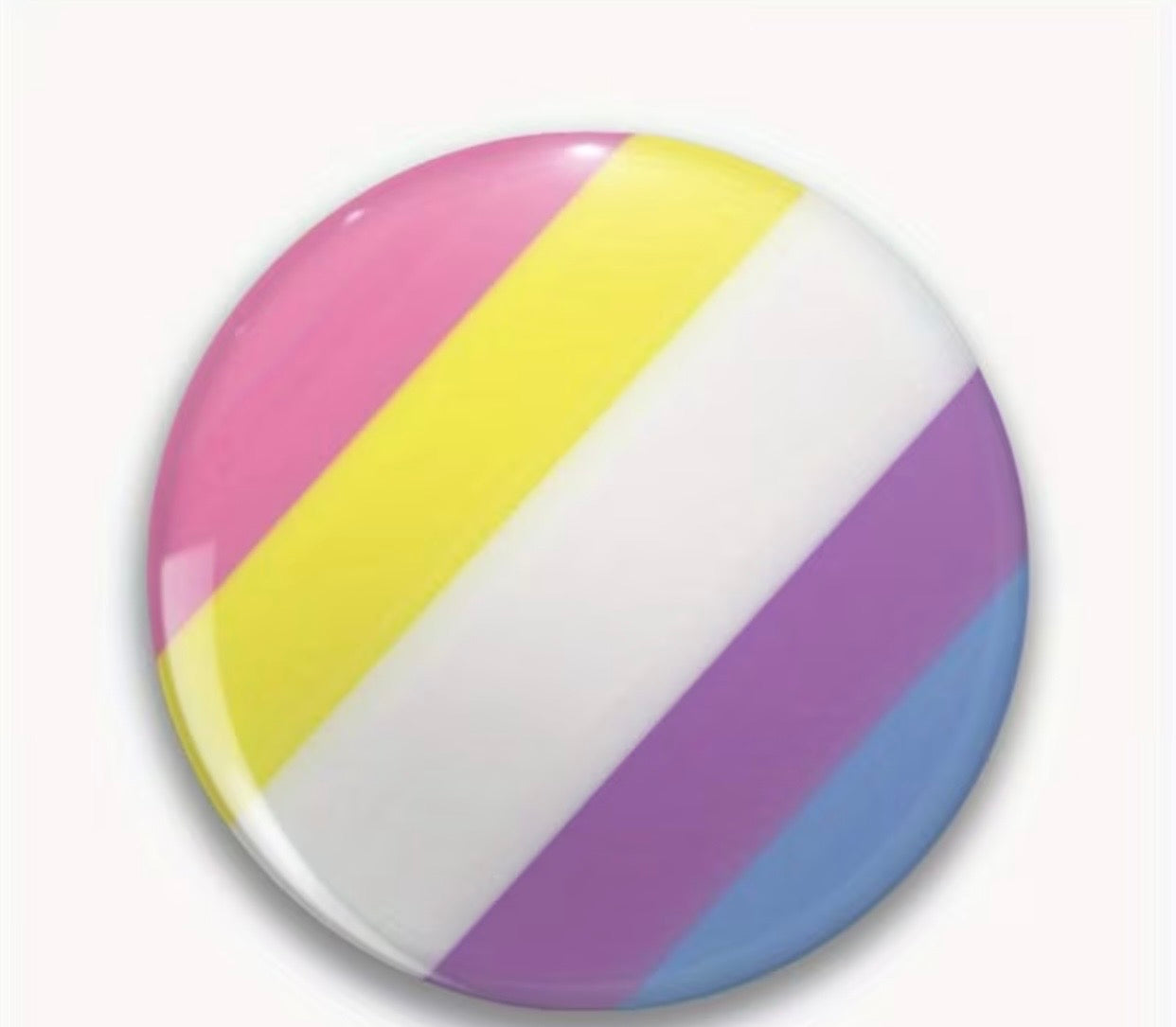 BIGENDER PRIDE FLAG BUTTON