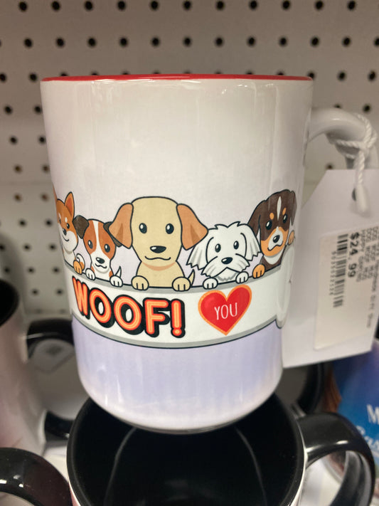 DOG WOOF MUG