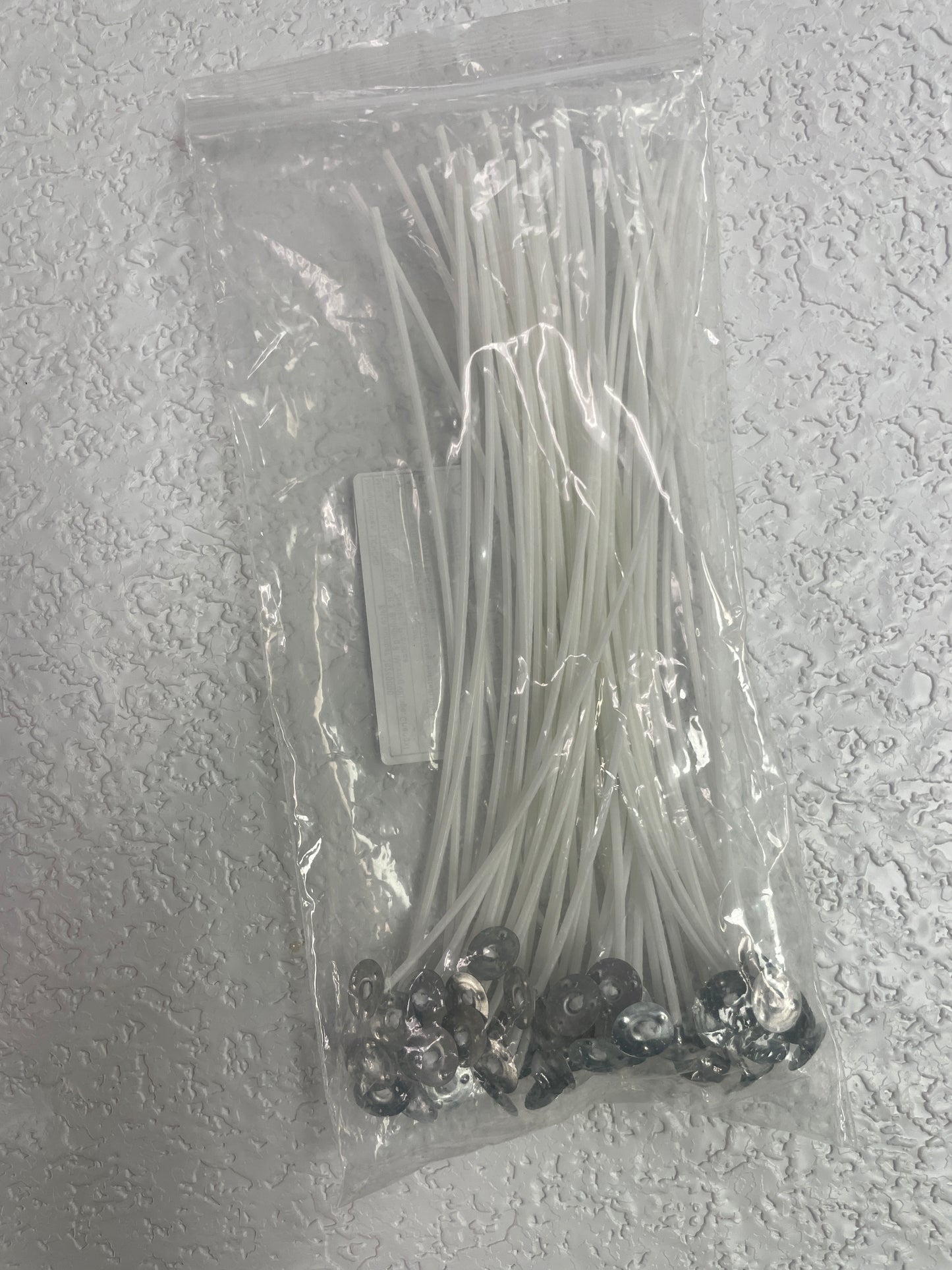 50PK PRE WAXED CANDLE WICKS 7.87 INCHES
