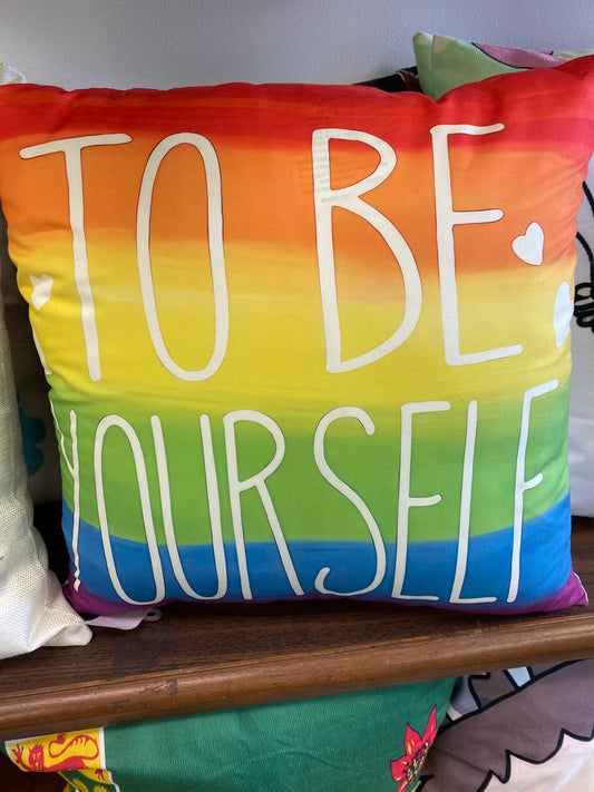 PRIDE TO BE YOURSELF THROW PILLOW