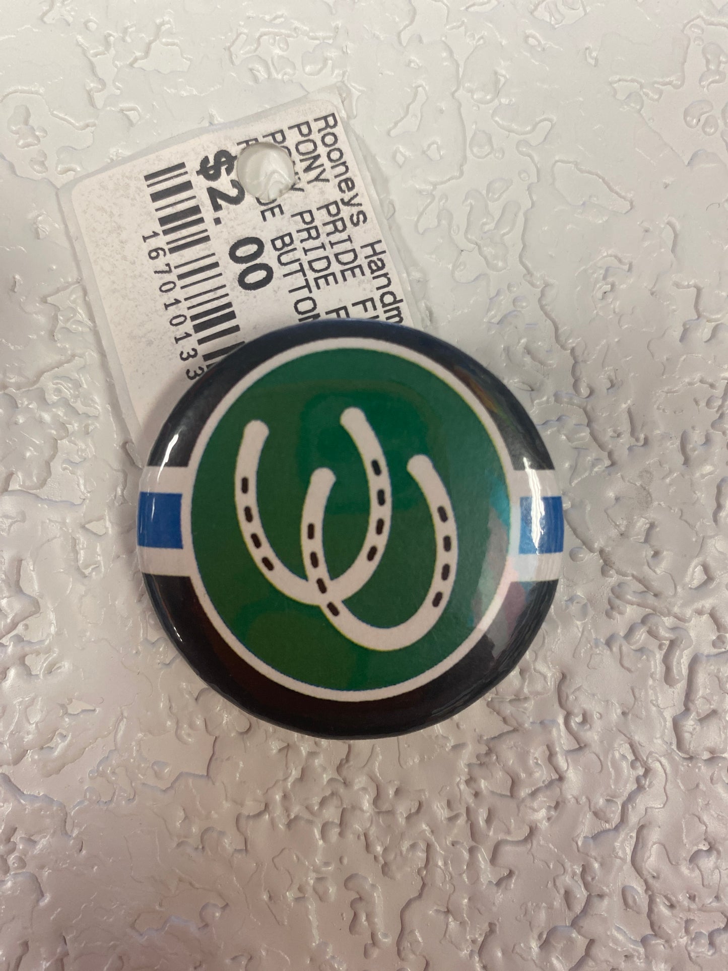 PONY PRIDE FLAG BUTTON