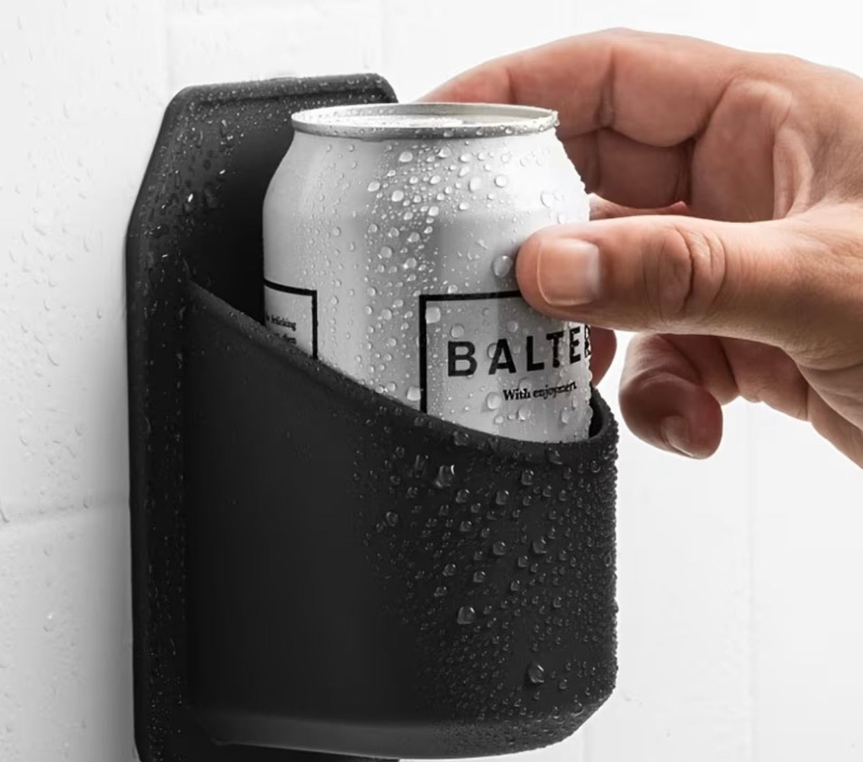 SHOWER BEER HOLDER BLACK