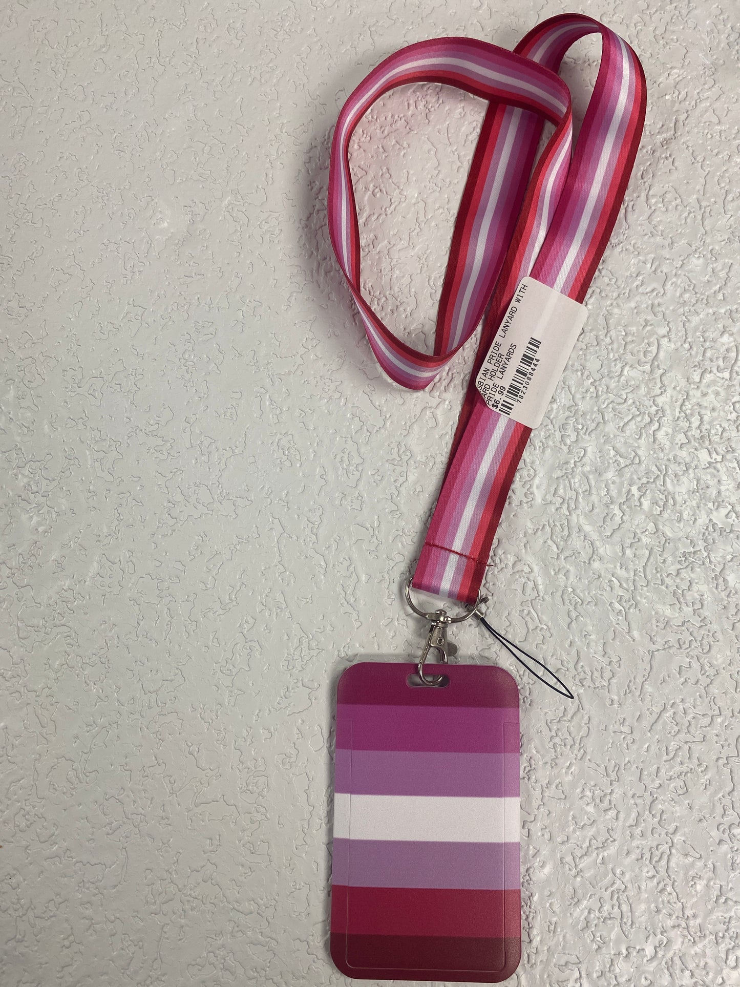 LESBIAN PRIDE LANYARD WITH CARD HOLDER