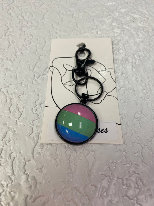 PRIDE BLACK KEYCHAIN