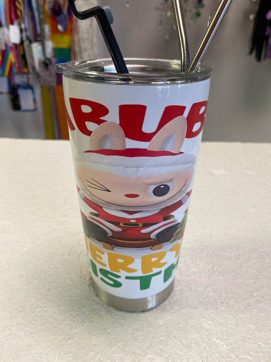 20OZ STAINLESS STEEL CUP LA MERRY XMAS